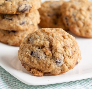 Loaded with healthy oatmeal, banana and walnuts, you won't feel guilty about having these Banana Walnut Chocolate Chip Cookies for breakfast.